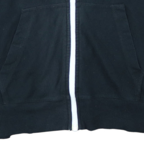 Nike Womens Black Full Zip Hoodie Size M Cotton Blend Casual Sportswear
