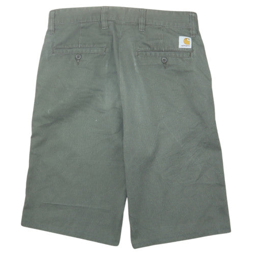 Carhartt Men's Green Chino Workwear Shorts Size 34 Regular Fit