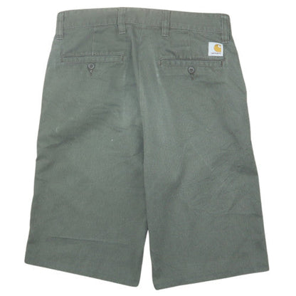 Carhartt Men's Green Chino Workwear Shorts Size 34 Regular Fit