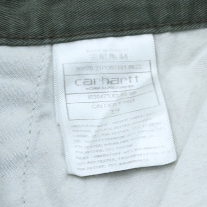 Carhartt Men's Green Chino Workwear Shorts Size 34 Regular Fit
