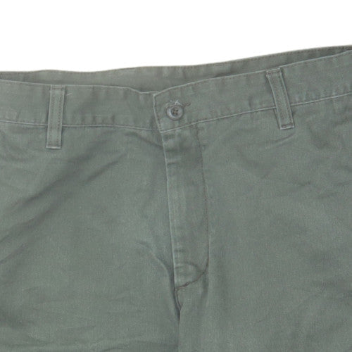 Carhartt Men's Green Chino Workwear Shorts Size 34 Regular Fit