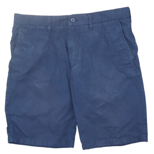 Carhartt Mens Blue Chino Shorts Size 34 Regular Fit Cotton Blend