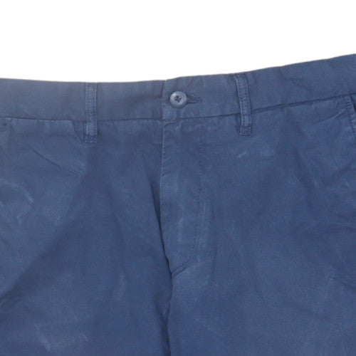 Carhartt Mens Blue Chino Shorts Size 34 Regular Fit Cotton Blend