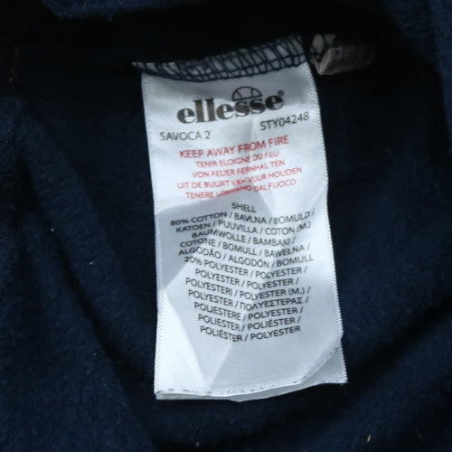 Ellesse Men's Blue Sweatpants S Regular Fit Fleece Joggers