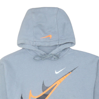 Nike Men’s Blue Pullover Hoodie M Graphic Logo Sportswear