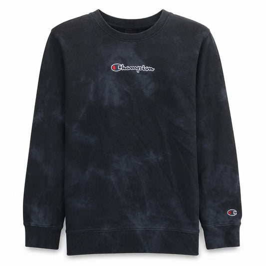 Front view of Champion boys’ black xl crew neck pullover sweatshirt 13-14 years