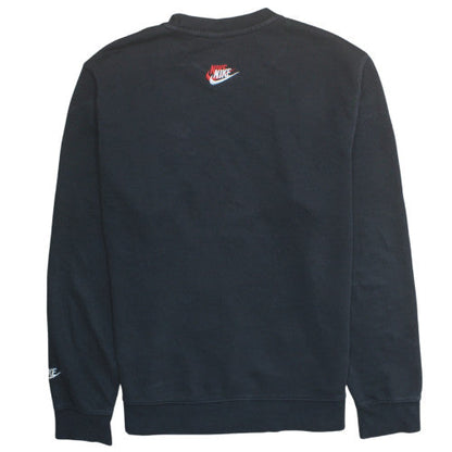 Nike Men's Black L Pullover Sweatshirt with Embroidered Logos
