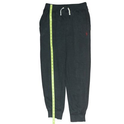 Ralph Lauren Men’s Black Jogger Trousers Size S Elastic Waist Fleece