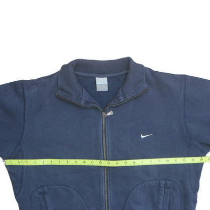 Nike Mens Blue M Track Jacket Full Zip Fleece Lined Activewear