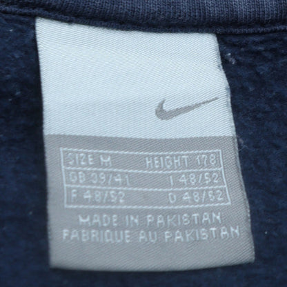 Nike Mens Blue M Track Jacket Full Zip Fleece Lined Activewear