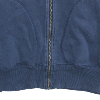 Nike Mens Blue M Track Jacket Full Zip Fleece Lined Activewear