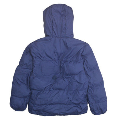 Timberland Boys Blue Hooded Puffer Jacket Size 12 Years Winter Coat