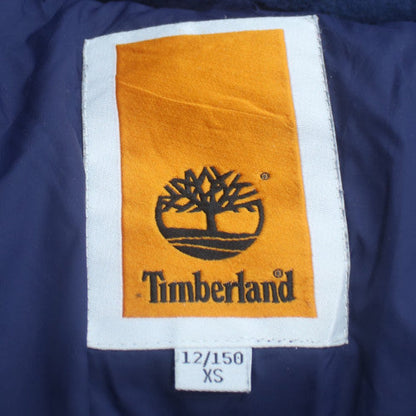 Timberland Boys Blue Hooded Puffer Jacket Size 12 Years Winter Coat