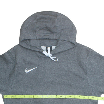 Nike Men's Grey Pullover Hoodie Size S Fleece Logo Sportswear