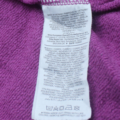Nike Womens Purple Crew Neck Pullover Sweatshirt Large