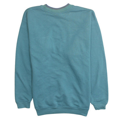 Bounded Waters Mens Blue Nautical Embroidered Sweatshirt L