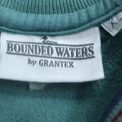Bounded Waters Mens Blue Nautical Embroidered Sweatshirt L
