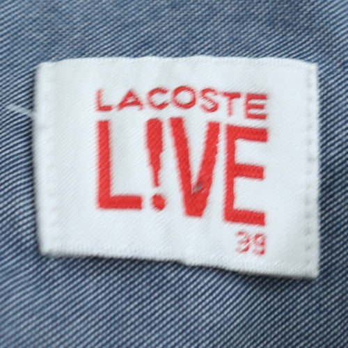 Lacoste Women White Cotton Long Sleeve Button-Up Shirt Size 12