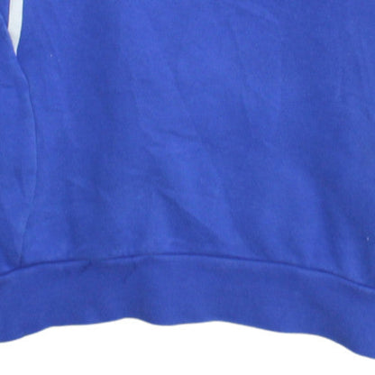Adidas Mens Blue FIFA 1/4 Zip Sweatshirt Small Sports Logo