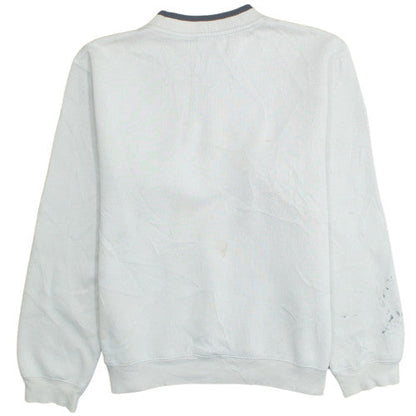 Kappa Men's White Medium Pullover Sweatshirt Logo Sportswear Vintage