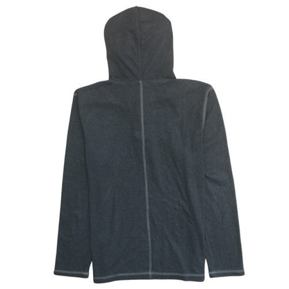 Puma Men's Black S Henley Hoodie Lightweight Hooded Top