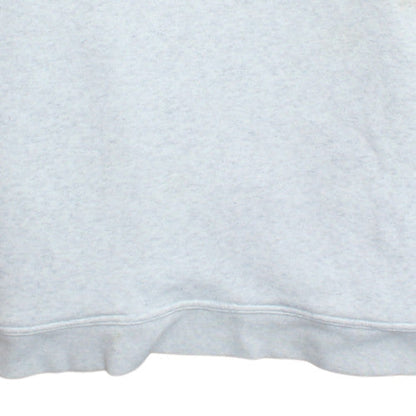 Nike Women Grey Pullover Hoodie M Logo Print Fleece Sweatshirt