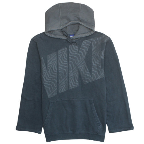 Nike Men's Black Pullover Hoodie L Graphic Print Fleece