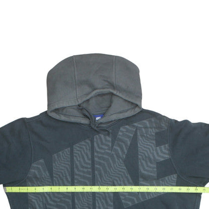 Nike Men's Black Pullover Hoodie L Graphic Print Fleece