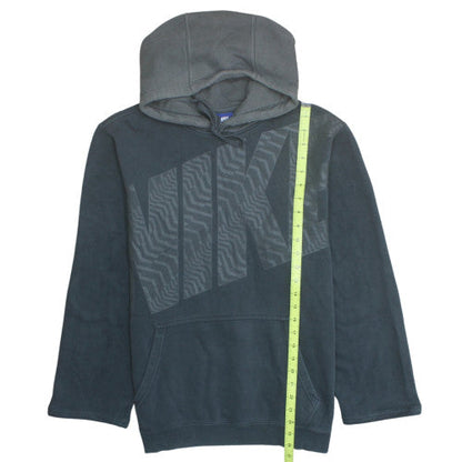 Nike Men's Black Pullover Hoodie L Graphic Print Fleece