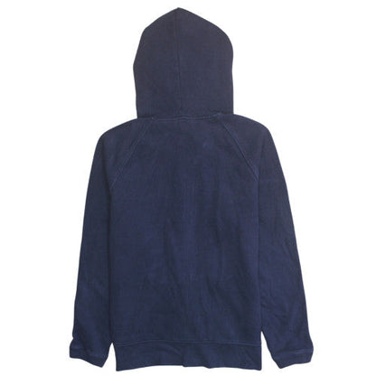 GAP Women Navy Blue Full Zip Hoodie Size L Cotton Blend Casual