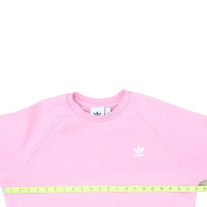 Adidas Womens Pink Crew Neck Pullover Sweatshirt Size M