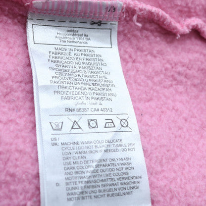 Adidas Womens Pink Crew Neck Pullover Sweatshirt Size M