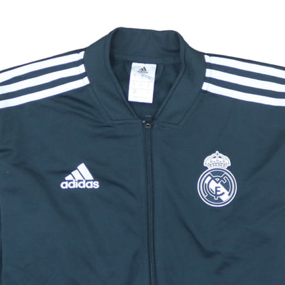 Adidas Men Blue Real Madrid Track Jacket M Full Zip Activewear