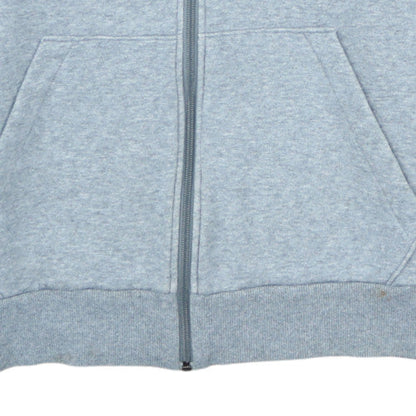 Puma Mens Grey Full Zip Hoodie Size M Regular Fit Sports Fleece