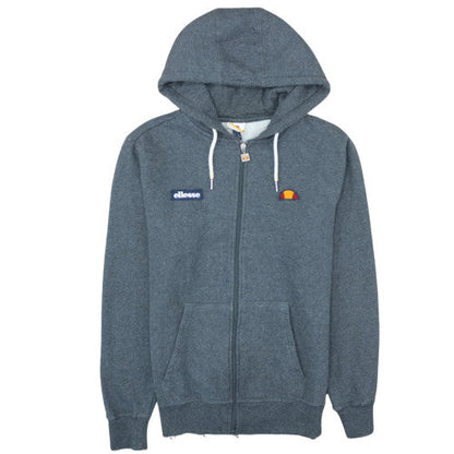Ellesse Men's Grey Full Zip Hoodie Size L Cotton Blend Casual