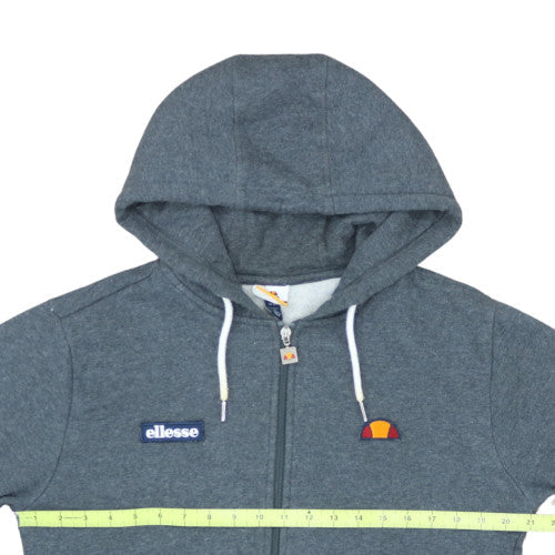 Ellesse Men's Grey Full Zip Hoodie Size L Cotton Blend Casual