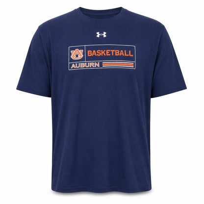 Under Armour Men's Navy Auburn Basketball Graphic T-Shirt Size XL