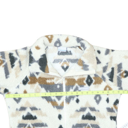 Columbia Women's Multicoloured Fleece Zip Jacket L Outdoor Aztec