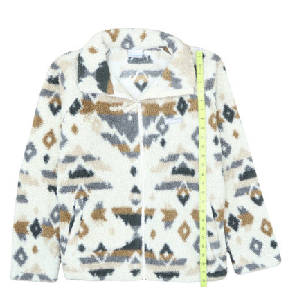 Columbia Women's Multicoloured Fleece Zip Jacket L Outdoor Aztec