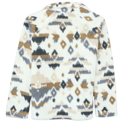 Columbia Women's Multicoloured Fleece Zip Jacket L Outdoor Aztec