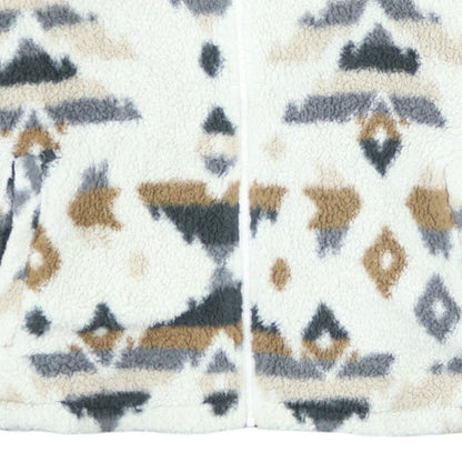 Columbia Women's Multicoloured Fleece Zip Jacket L Outdoor Aztec