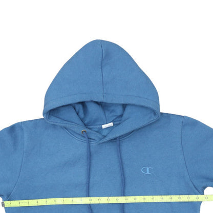 Champion Men's Blue Pullover Hoodie XL Fleece Embroidered Logo