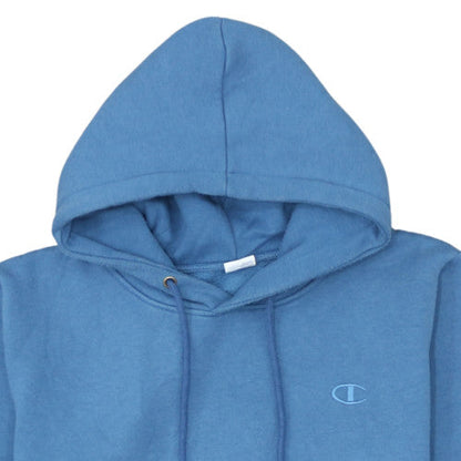 Champion Men's Blue Pullover Hoodie XL Fleece Embroidered Logo