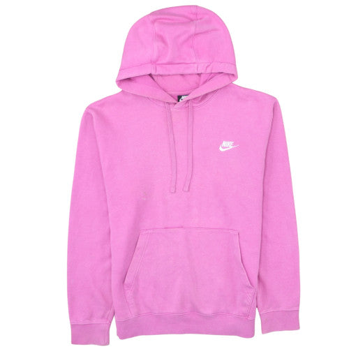Nike Women's Pink Pullover Hoodie Small Cotton Fleece Casual