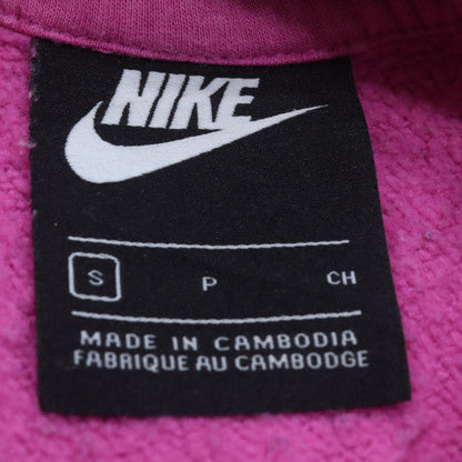 Nike Women's Pink Pullover Hoodie Small Cotton Fleece Casual