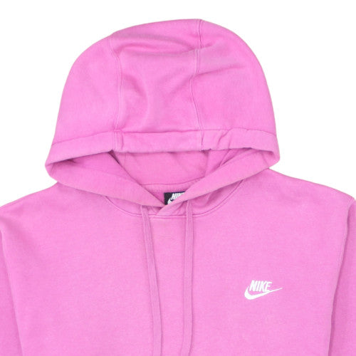 Nike Women's Pink Pullover Hoodie Small Cotton Fleece Casual
