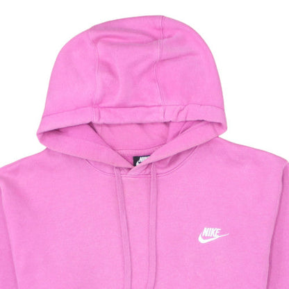 Nike Women's Pink Pullover Hoodie Small Cotton Fleece Casual