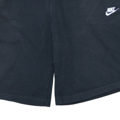 Nike Men's Black Sweat Shorts M Cotton Blend Casual Sportswear
