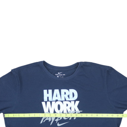 Nike Men's Navy Dri-FIT Graphic Athletic T-Shirt XL
