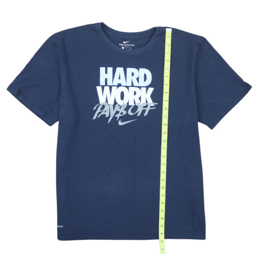 Nike Men's Navy Dri-FIT Graphic Athletic T-Shirt XL